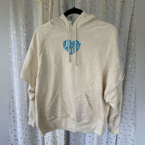 Playboy By Pacsun Club Layered Pullover Drawstring Hoodie Sweatshirt Leisure S - Picture 6 of 12